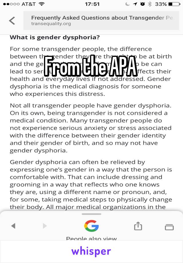 From the APA 





