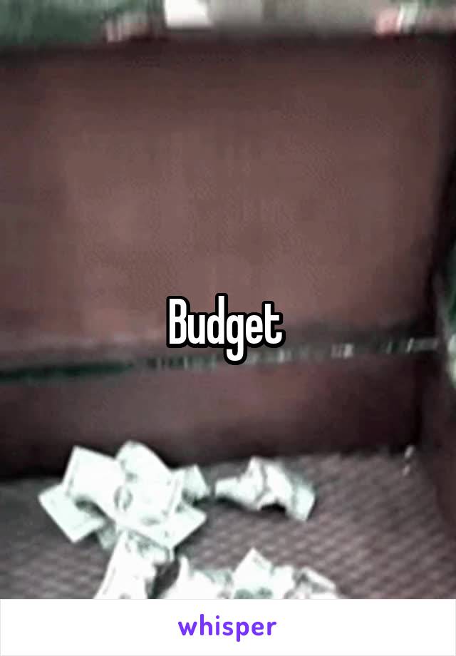 Budget 