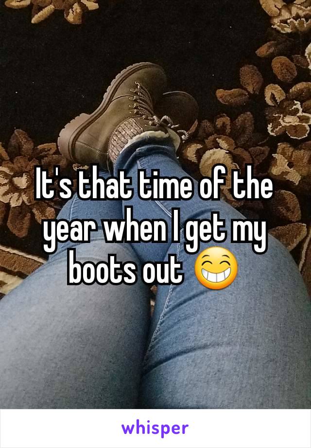 It's that time of the year when I get my boots out 😁