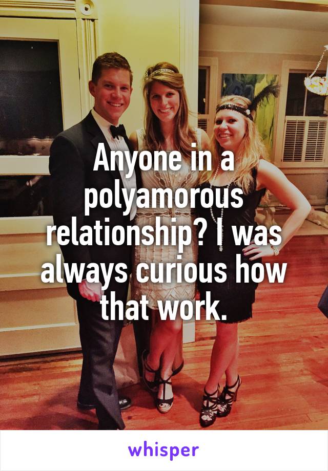 Anyone in a polyamorous relationship? I was always curious how that work.