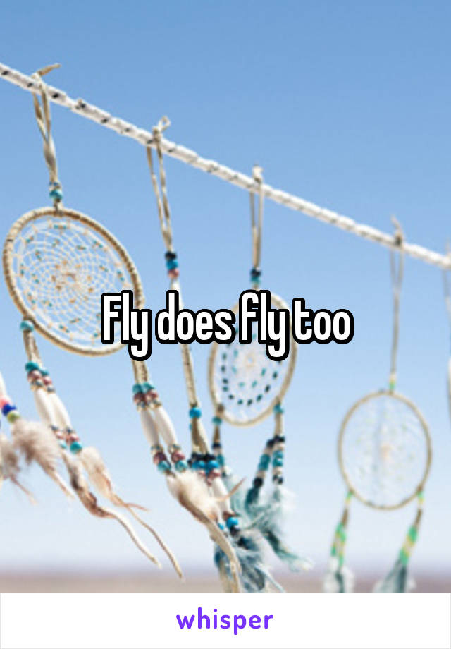 Fly does fly too