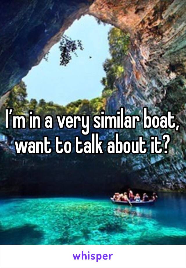 I’m in a very similar boat, want to talk about it?
