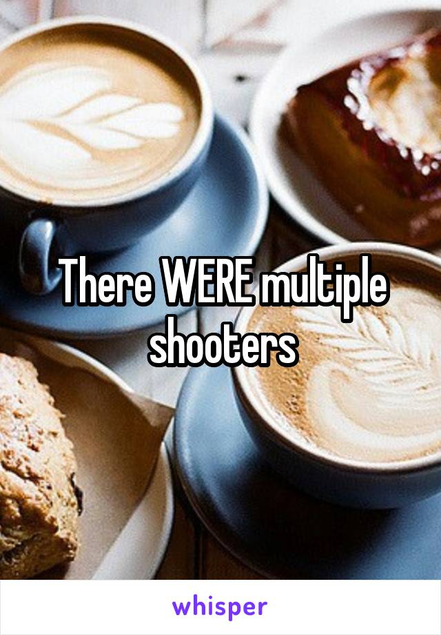 There WERE multiple shooters