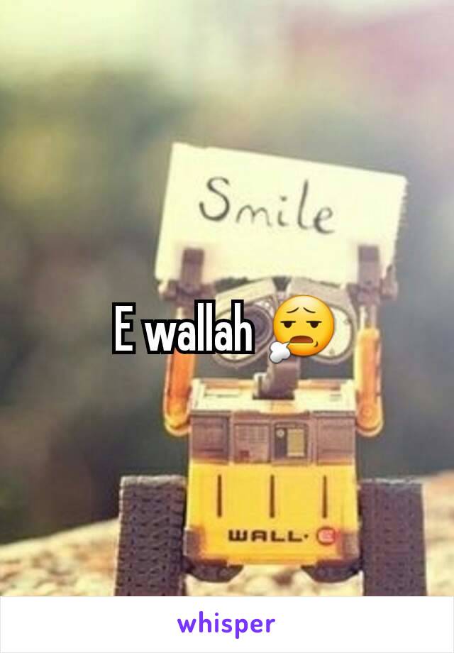 E wallah 😧