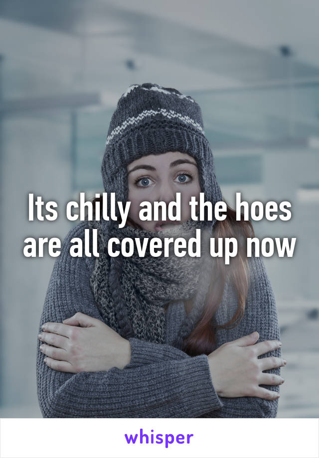 Its chilly and the hoes are all covered up now