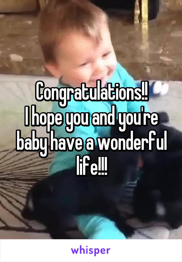Congratulations!!
I hope you and you're baby have a wonderful life!!!