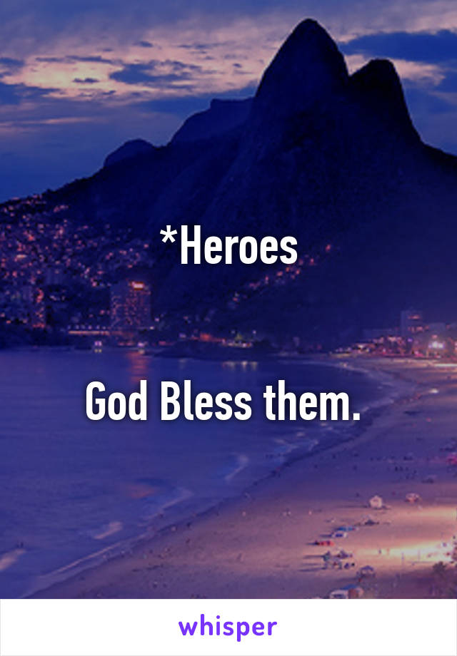 *Heroes


God Bless them. 