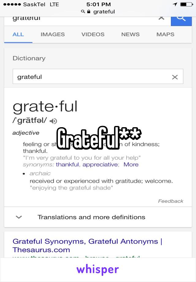 Grateful**