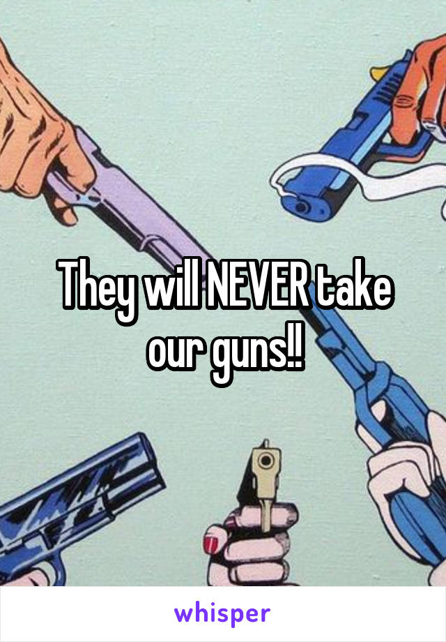 They will NEVER take our guns!!
