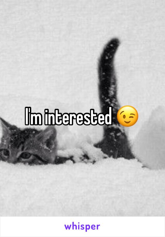 I'm interested 😉