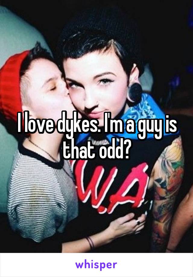 I love dykes. I'm a guy is that odd?