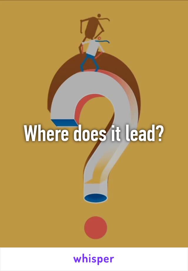 Where does it lead?