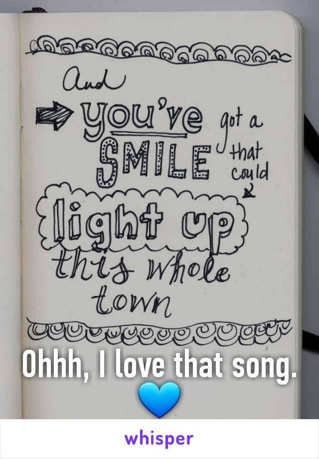 Ohhh, I love that song.
💙