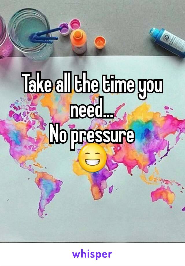 Take all the time you need...
No pressure
😁
