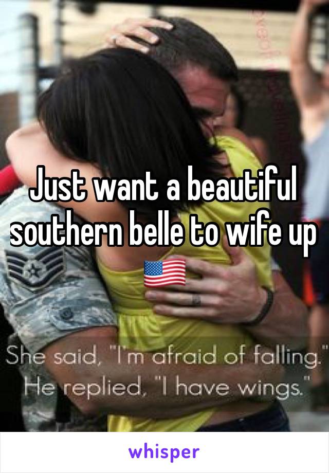 Just want a beautiful southern belle to wife up 🇺🇸