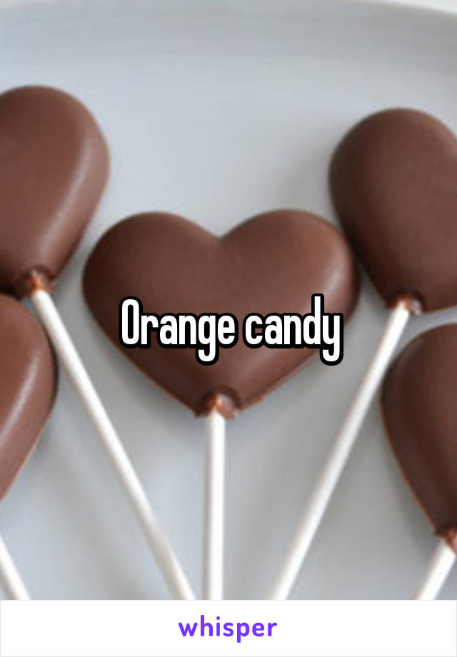 Orange candy