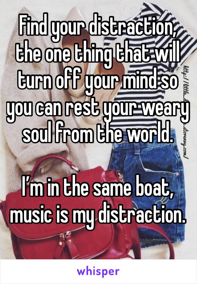 Find your distraction, the one thing that will turn off your mind so you can rest your weary soul from the world. 

I’m in the same boat, music is my distraction.
