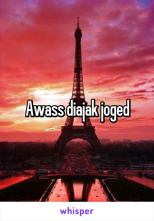 Awass diajak joged