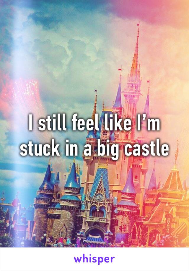 I still feel like I’m stuck in a big castle 