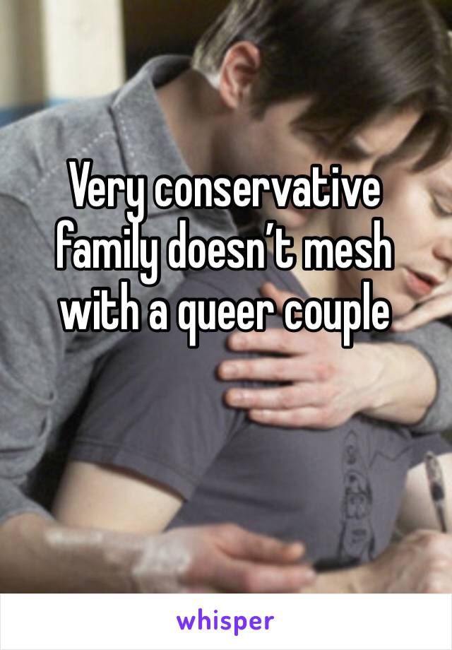 Very conservative family doesn’t mesh with a queer couple 
