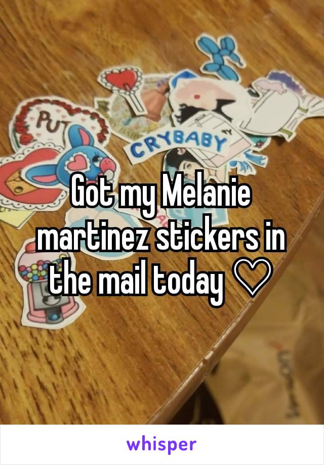 Got my Melanie martinez stickers in the mail today ♡