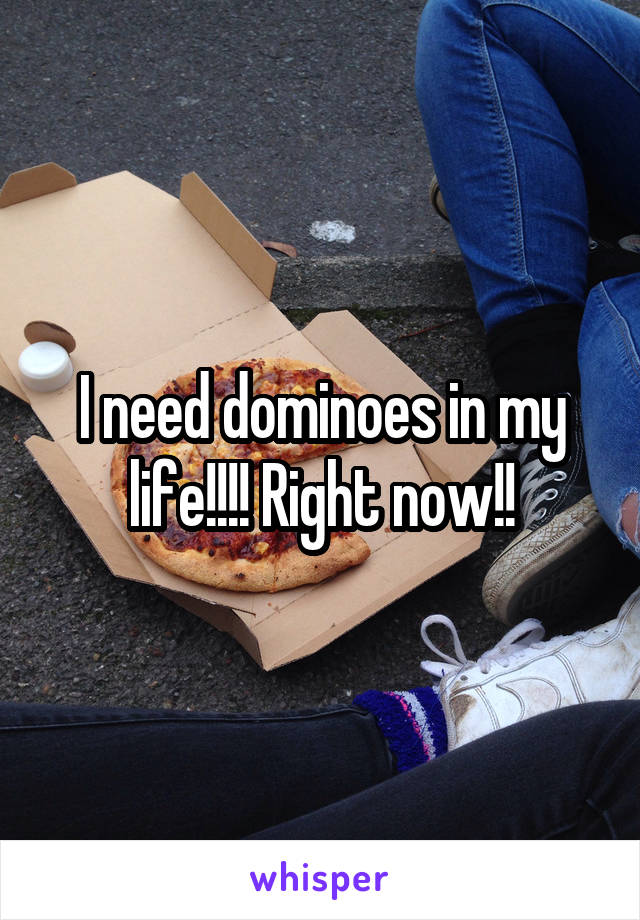 I need dominoes in my life!!!! Right now!!