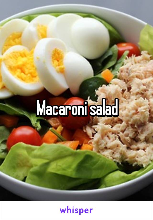 Macaroni salad