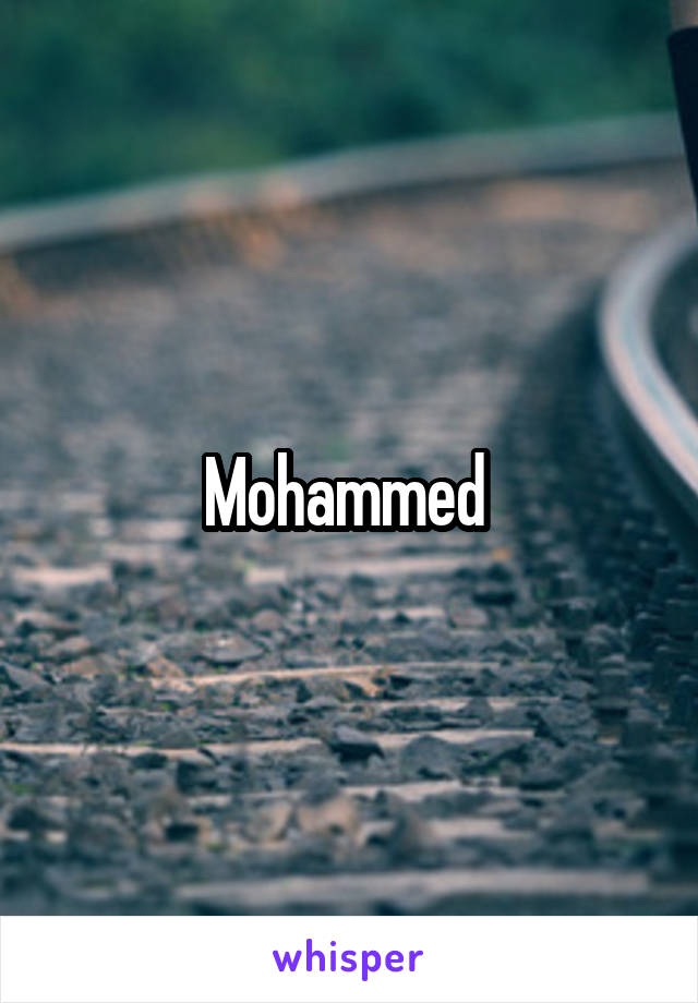 Mohammed 