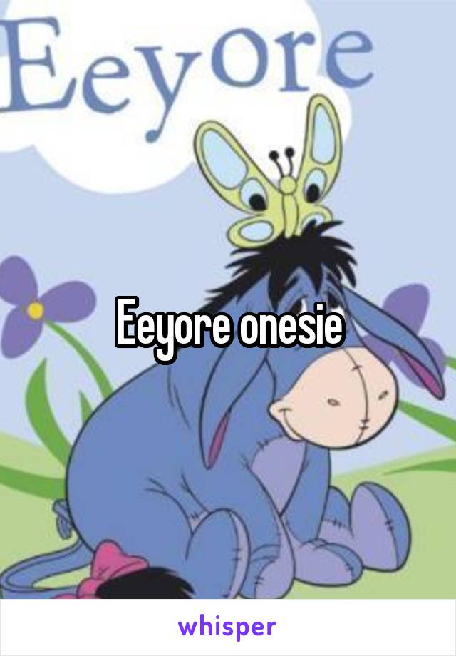 Eeyore onesie