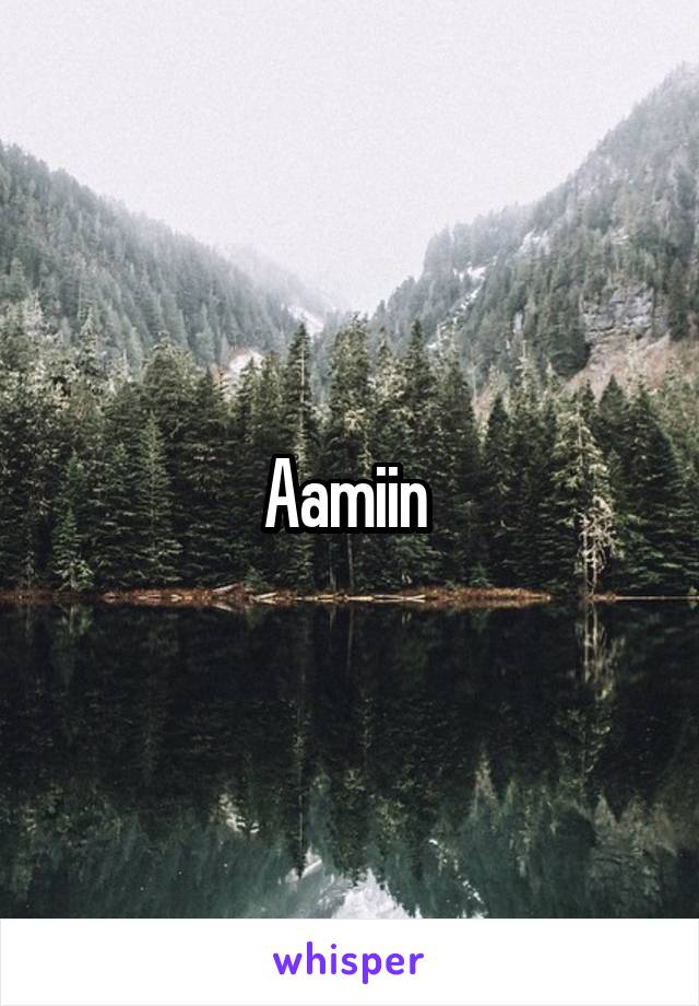 Aamiin 