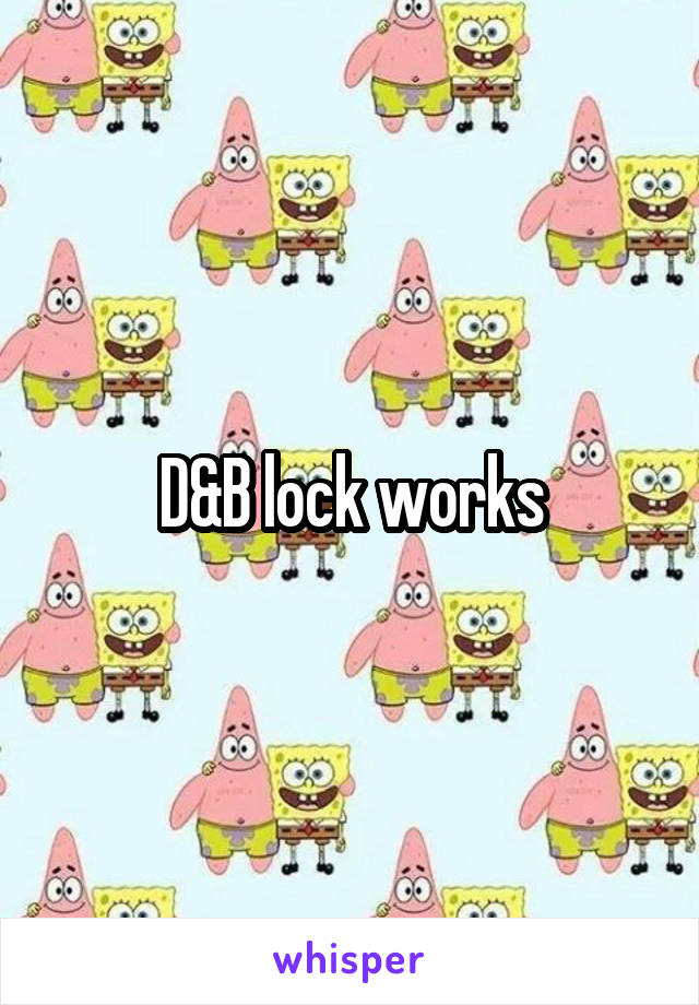 D&B lock works