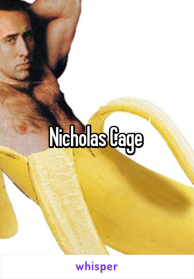 Nicholas Cage 