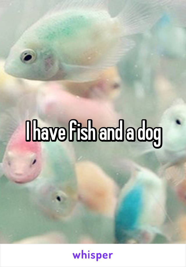 I have fish and a dog