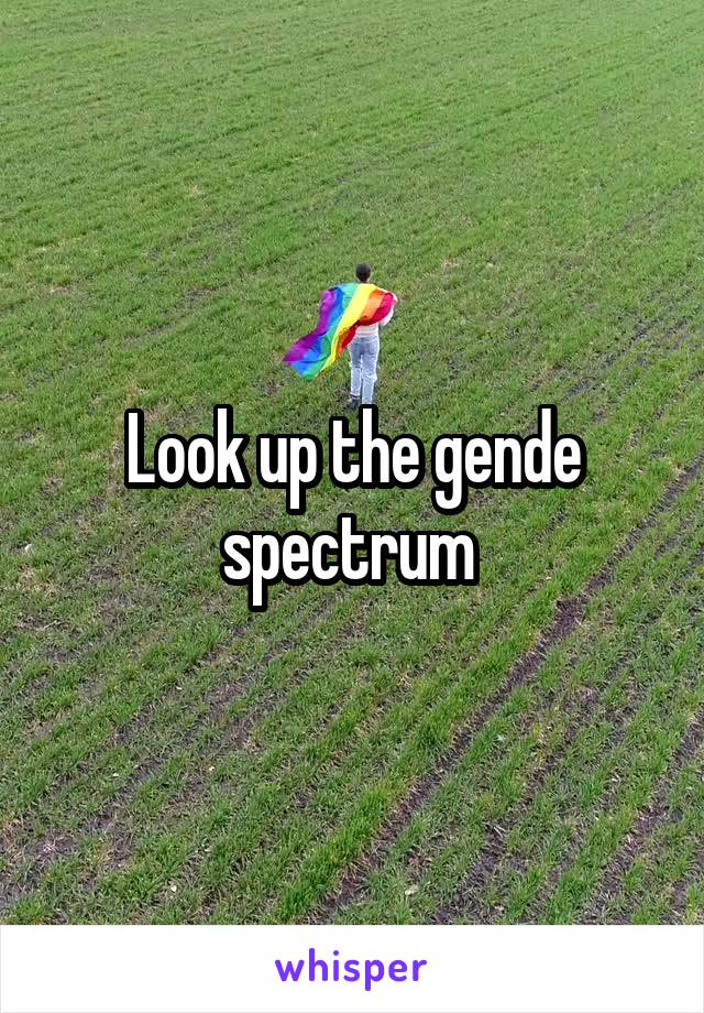 Look up the gende spectrum 