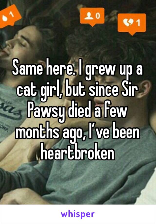 Same here. I grew up a cat girl, but since Sir Pawsy died a few months ago, I’ve been heartbroken 