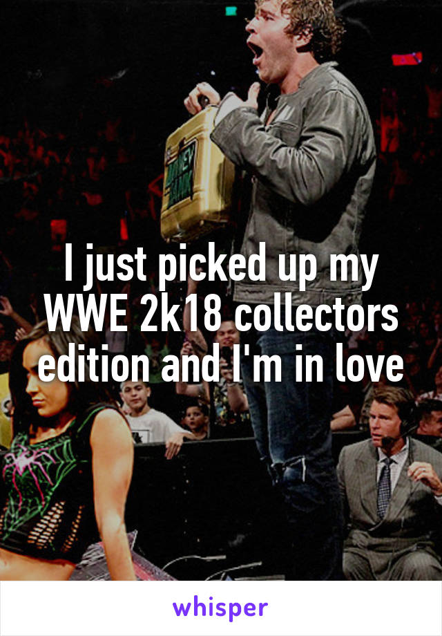 I just picked up my WWE 2k18 collectors edition and I'm in love