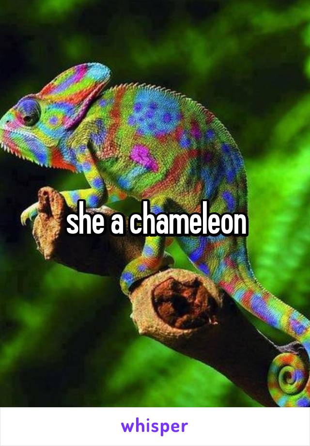 she a chameleon