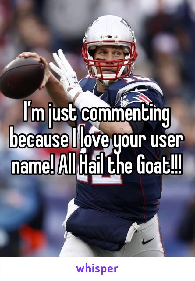 I’m just commenting because I love your user name! All Hail the Goat!!! 