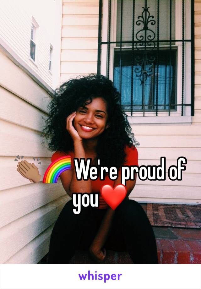 👏🏽🌈 We're proud of you❤️