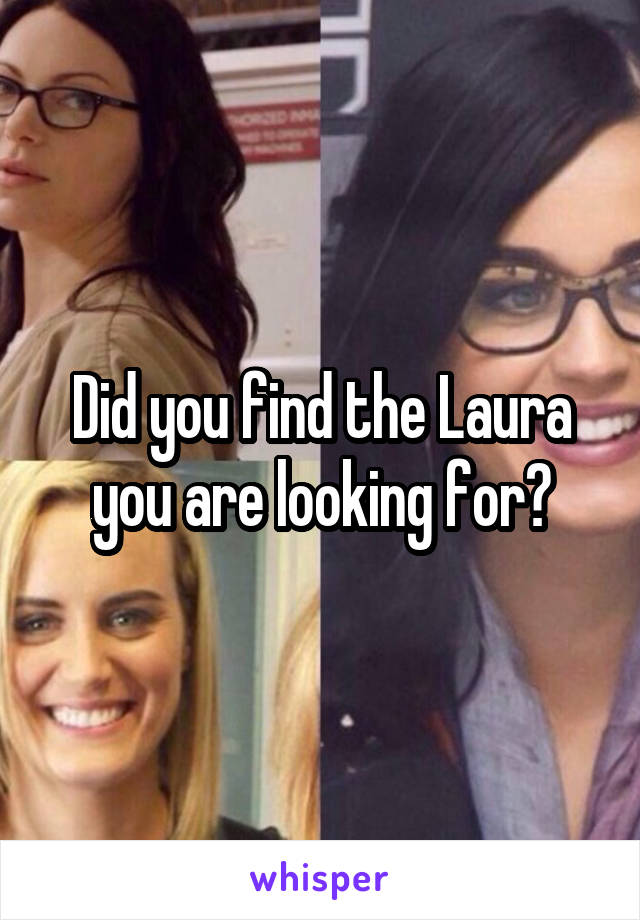 Did you find the Laura you are looking for?