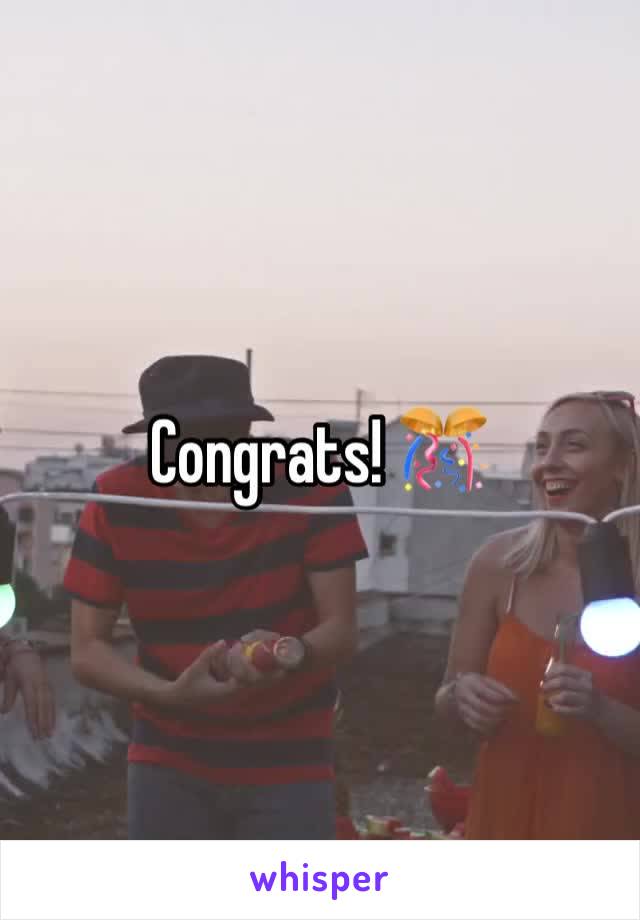 Congrats! 🎊 
