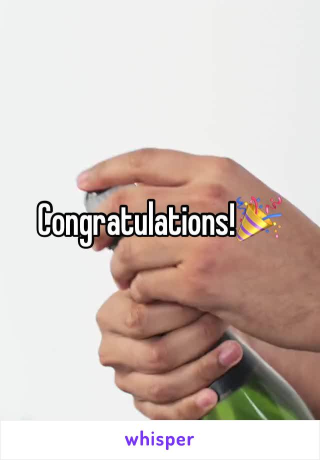 Congratulations!🎉 