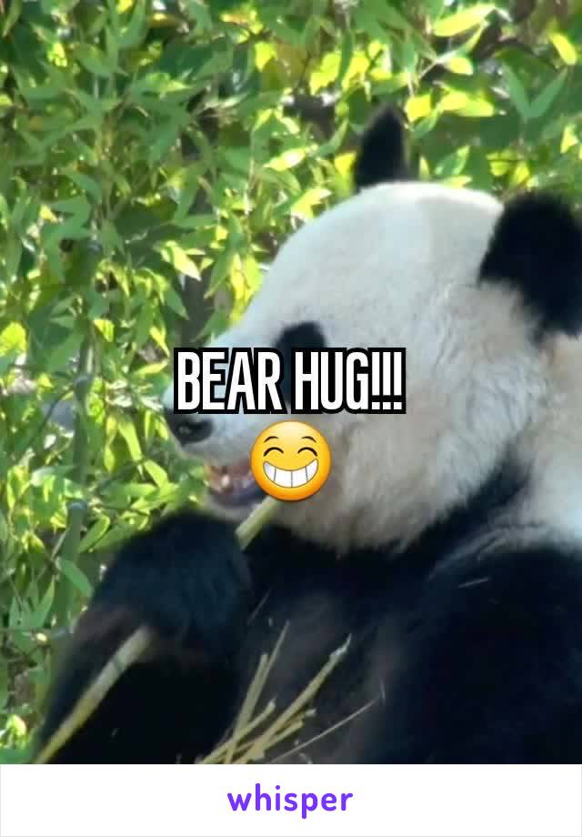 BEAR HUG!!!
😁
