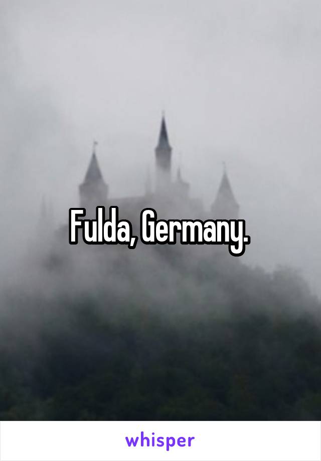 Fulda, Germany. 