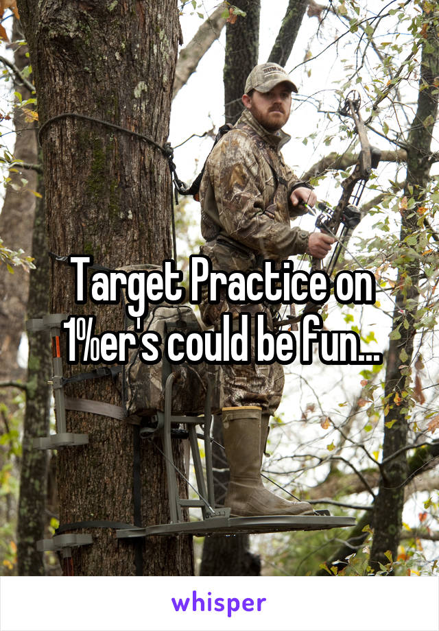 Target Practice on 1%er's could be fun...
