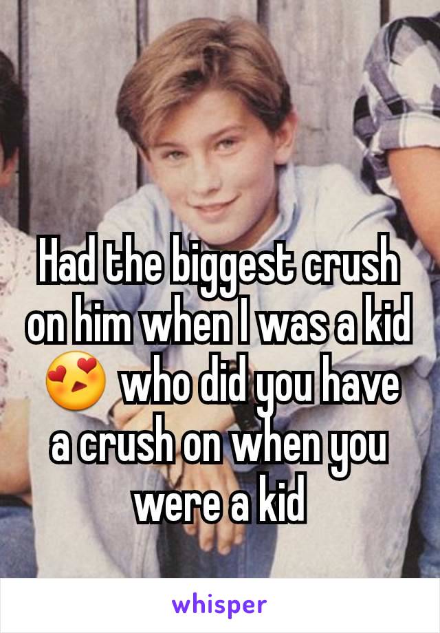 Had the biggest crush on him when I was a kid😍 who did you have a crush on when you were a kid