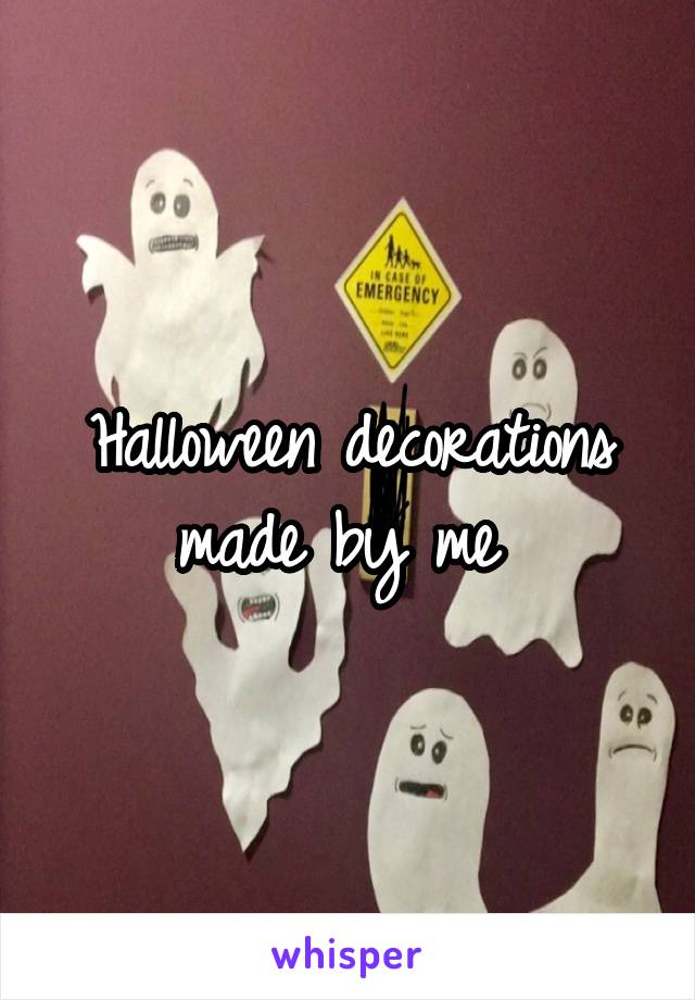 Halloween decorations made by me 