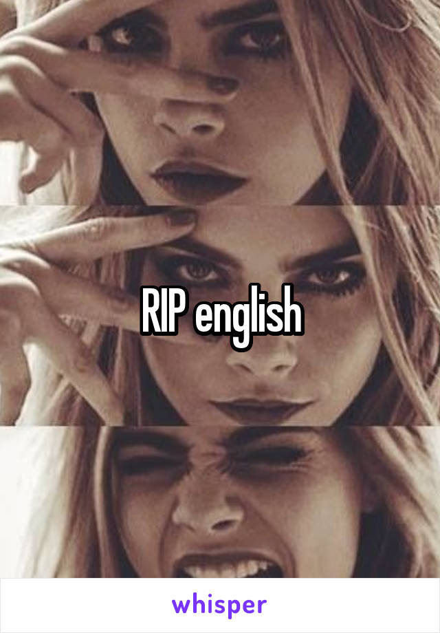 RIP english