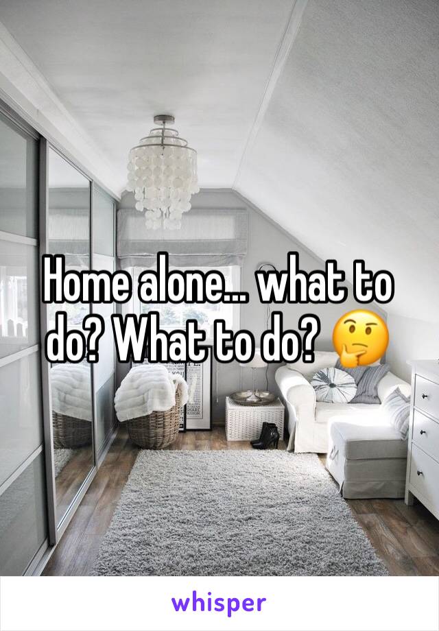 Home alone... what to do? What to do? 🤔