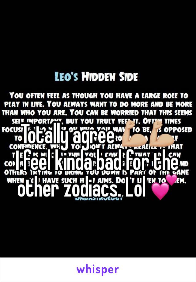 Totally agree 💪🏼💪🏼
I feel kinda bad for the other zodiacs. Lol 💕 